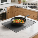 2PC White Multi-Use Drain Mat (51x43 cm) – Non-Slip Heat Protection for Dish Drying & Prep