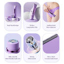 Pink Lectric Bikini Trimmer for Women, 1 Set Rechargeable 2 in 1 Body & FacialHair Removal