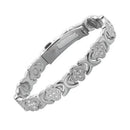 3-Pack 13cm Clover Magnetic Bracelet Set – Rose Gold/Gold/Silver Tone,Crystal Inlay for Women