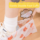 50 Pieces Thickened Non-Woven Disposable Shoe Covers (Orange Bear) – Universal Fit (EU Size 34-45) for Guests & Floor Protection