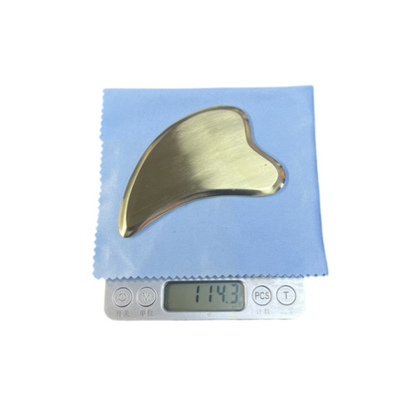 Brass Heart Gua Sha Tool – 4mm Facial Scraper for Lymphatic Drainage & Tension Relief
