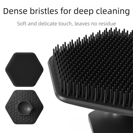 4-Pack Silicone Face Scrubber & Gentle Exfoliator – Antimicrobial Facial Cleansing, Multi-Color Brush Set