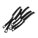 5-Pack Black Hard Bristle Crevice Brush (225 * 16mm) – Multifunctional Gap Cleaner, for Bathroom Household Kitchen Tiles Window Crevice Cleaning