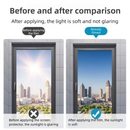 Premium 6-Layer Black Window Film for Home/Office – Reflective One-Way Privacy, 50cm x 2m One Roll, UPF 50+ UV Block,With Full Install Tools