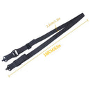 Black Quick-Adjust MS4 Tactical Sling System - Single/Two-Point Conversion Kit for Outdoor Gear