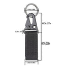 Black Quick-Adjust MS4 Tactical Sling System - Single/Two-Point Conversion Kit for Outdoor Gear