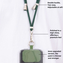 3-Pack Adjustable Black Crossbody Phone Lanyards – Dual Wear Modes, Two-Ways of Hanging,Ultra-Slim 0.6mm Patch