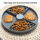 2-Pack Grey Food Grade Silicone Dog Lick Mat - Bone Shape Slow Feeder for Anxiety Relief, Training & Bath Time - Non-Slip Suction Cups