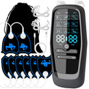 Rechargeable 3-in-1 EMS TENS Microcurrent Massager - Dual Channel, 9 Modes Pain Relief Stimulator with 4 Pairs of Patches