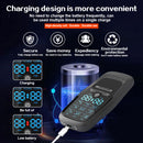 Rechargeable 3-in-1 EMS TENS Microcurrent Massager - Dual Channel, 9 Modes Pain Relief Stimulator with 4 Pairs of Patches