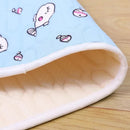 2-Pack Gray Rabbit Pet Summer Cooling Latex Pad (L Size: 60*45cm) - Breathable Ice Silk & Latex-Filled Dog Bed Cat Sleeping Mat with Non-Slip Base