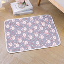 2-Pack Gray Rabbit Pet Summer Cooling Latex Pad (XL Size: 70*50cm) - Breathable Ice Silk & Latex-Filled Dog Bed Cat Sleeping Mat with Non-Slip Base