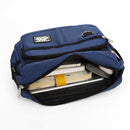 Dark Blue Men's Waterproof Oxford Cloth Crossbody Bag - Durable Anti-Theft Shoulder Backpack for Business, Travel & 10-inch Tablet