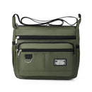 Green Men's Waterproof Oxford Cloth Crossbody Bag - Durable Anti-Theft Shoulder Backpack for Business, Travel & 10-inch Tablet