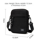 Blue Mini Streetwear Oxford Cloth Crossbody Bag - Ultra-Light (200g) Fashion Sling Pack, Fits 8-inch Tablet