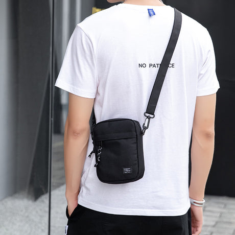 Blue Mini Streetwear Oxford Cloth Crossbody Bag - Ultra-Light (200g) Fashion Sling Pack, Fits 8-inch Tablet