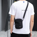 White Mini Streetwear Oxford Cloth Crossbody Bag - Ultra-Light (200g) Fashion Sling Pack, Fits 8-inch Tablet