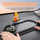 3-in-1 Cute pig Car Dashboard PVC Anti-Slip Mat - 360° Phone Holder & Magnetic Parking Plate, Washable, Non-Marking Grip