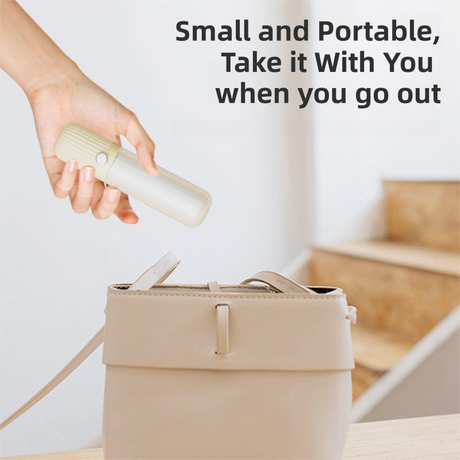 White Portable Mini Lint Roller Set for Pet Hair Cleaning - 6 Refills (180 Sheets Total), Sticky Dust Remover Brush for Clothes & Travel