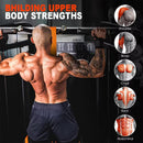 Orange (300lb)Heavy Duty Pull-Up Assist Strap System With Foam Handles - Adjustable Resistance Trainer for Pull-Ups and Home Gym Workouts