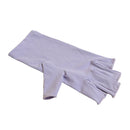 5-Pair Purple UV Protection Fingerless Gloves for Nail Art Curing and Cycling Sun Protection - Made of Nylon/Spandex, Manicure Hand Care