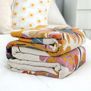 Pure Cotton Multi-Layer Gauze Blanket(Classic A, 240 cm x 240 cm) - Lightweight, Ultra-Breathable, and Moisture-Wicking Summer Quilt for Hot Sleepers