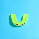 4-Pack Yellow Food Grade Silicone Sports Mouthguard(6x5x1.7CM) With Vented PP Case- Instant Fit Mouth Guardfor High Shock Protection