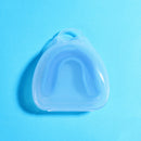 4-Pack Blue Food Grade Silicone Sports Mouthguard(6x5x1.7CM) With Vented PP Case- Instant Fit Mouth Guardfor High Shock Protection