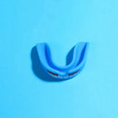 4-Pack Blue Food Grade Silicone Sports Mouthguard(6x5x1.7CM) With Vented PP Case- Instant Fit Mouth Guardfor High Shock Protection