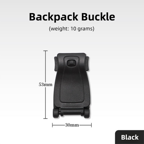 10 Pack Black MOLLE Clip Tactical Strap-Management Tool -  Ultralight Portable Backpack Buckle for Tactical Outdoor Gear Attachment