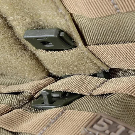 10 Pack Black MOLLE Clip Tactical Strap-Management Tool -  Ultralight Portable Backpack Buckle for Tactical Outdoor Gear Attachment