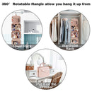 Blue Portable Large Hanging Womens' Luxury PU Leather Cosmetic Bag -  Waterproof Travel Toiletry Organizer , Easy Visibility & Durable