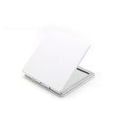 4-Pack White Jumbo Square Folding Compact Mirror(8X8CM) - Men's Shaving & Women's Makeup Mirror, PU Leather Cover & High-Definition Glass Lens