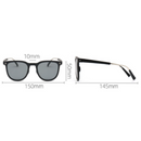 Ultra-Light Foldable TR Sunglasses for Women with Storage Bag - 15° Adjustable Temples & Premium Hinges, UV Protection (Black Frame/Grey Lenses)