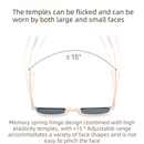 Ultra-Light Foldable TR Sunglasses for Women with Storage Bag - 15° Adjustable Temples & Premium Hinges, UV Protection (White Frame/Grey Lenses)