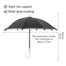 2-Pack Shock-Absorbing and Non-Slip Rearview Mirror Phone Holder with Detachable Mini Umbrella  - , Waterproof & Windproof and Sunshade, 360° rotatable