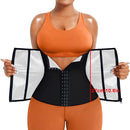 Silver Ion Sauna Waist Trainer for Women(Size 2XL) - 2-in-1 Zipper and Hook/Eye Sweat-Wicking Sports Girdle, Postpartum Fitness Shapewear