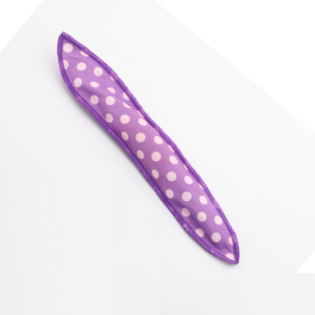 20-Pack Purple Polka Dot Bow Sponge Hair Rollers Set -  Soft Sleep Pillow Lazy No-Heat Curler for Heatless Loose Curls Hair Style