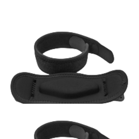 Two-Pair Black Adjustable Compression Elbow Brace with Thick Sponge Padding - Sports Support for Various Sports and Everyday Work
