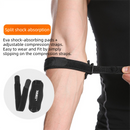 One-Pair Dark Grey Adjustable Compression Elbow Brace with Thick Sponge Padding - Sports Support for Various Sports and Everyday Work