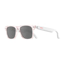 Pink-White Ultra-Light AI Smart Sunglasses - Immersive Stereo Sound, Clear Noise Reduction, IPX Waterproof, Comfortable & Stylish