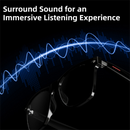 Black Comfortable AI Smart Anti-Blue Light Half-Rimmed Glasses - Lightweight, Stereo Audio, Clear Noise Reduction, All-Day Wear