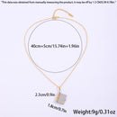 Gold Titanium Steel Fading-Resistant Envelope Locket Necklace - Openable Love Letter Pendant for Couples