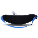 Blue Adjustable Large Capacity Outdoor Sports Running Waist Pack(Waistline 70-160CM) - Multifunctional Marathon Pouch With Water Bottle Holder & Headphone Exit