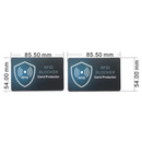 Dark Blue Style RFID & NFC Blocking Card Set (5 Pack) - Contactless NFC ID / Credit Card Protection, Anti-Skimming Shield for Wallet