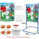 Outdoor/Indoor Portable Rugby Toss Game Set - Football Target Frame &  Rugby Toss Activity Toy, Durable & Easy Assembly Sports Equipment
