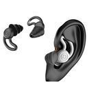 2-Pairs Black Noise Reduction Silicone Ear Plugs for Swimming, Sleep, and Study - Waterproof Reusable Sound Blocking Earplugs