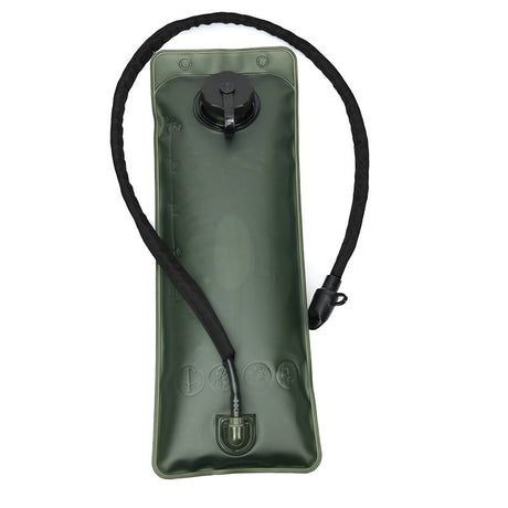 Outdoor Black 2.5L Hydration Bladder for Running & Cycling - Eco-Friendly PEVA Material Water Reservoir Pack Insert with Bite Valve & 93CM Water Pipe