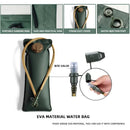 Outdoor Green 2L Hydration Bladder for Running & Cycling - Eco-Friendly PEVA Material Water Reservoir Pack Insert with Bite Valve & 93CM Water Pipe