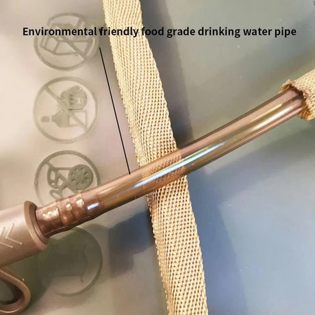 Outdoor Green 2L Hydration Bladder for Running & Cycling - Eco-Friendly PEVA Material Water Reservoir Pack Insert with Bite Valve & 93CM Water Pipe